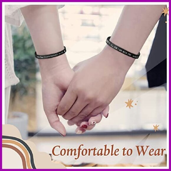 20 Inspirational Bible Verse Leather Bracelets Set for Women Men - Picture 6 of 8